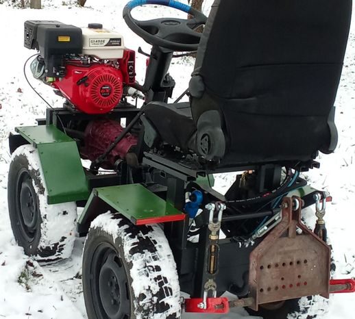 Мини трактор переломка full